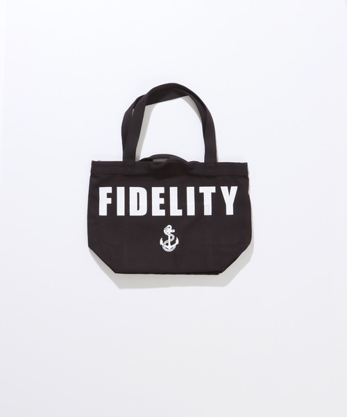 FIDELITY(フィデリティ)の「CANVAS TOTE - MEDIUM / キャンバストートバッグ(トートバッグ・メンズ・キナリ/ブラック・MEDIUM)」の4枚目の写真