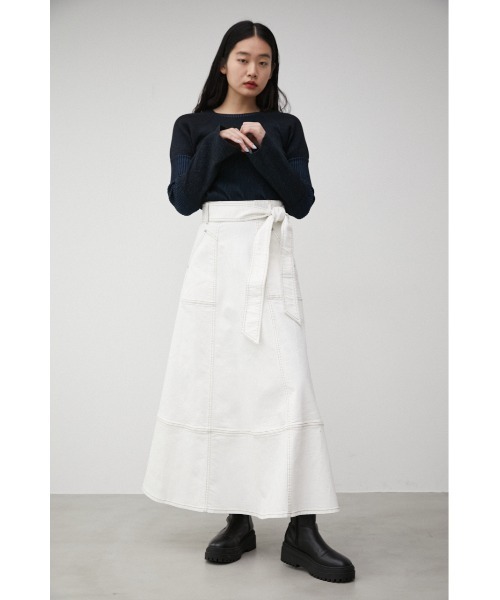 off white 21 AW デニムフレアスカート サイズ40 STANDARD WARDROBEデニムスカート セットアップ可|Lee|リー