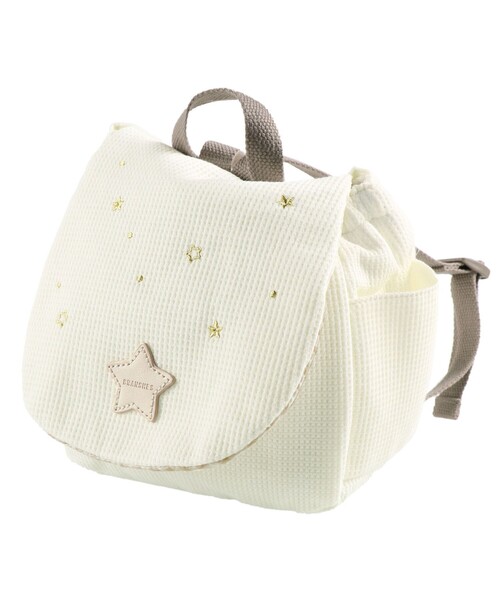 BRANSHES(ブランシェス)の「【ベビー】ベビーワッフルリュック(その他ベビー用品・キッズ・ブラウン/ピンク/アイボリー・FREE)」の7枚目の写真