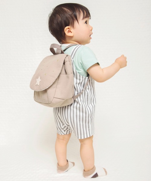 BRANSHES(ブランシェス)の「【ベビー】ベビーワッフルリュック(その他ベビー用品・キッズ・ブラウン/ピンク/アイボリー・FREE)」の5枚目の写真