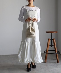 r. | 2023　春夏新作　　タフタ バルーン キャミワンピース(ジャンパースカート)