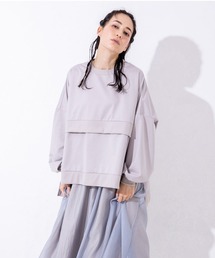 ミニ裏毛ワイドプルオーバー