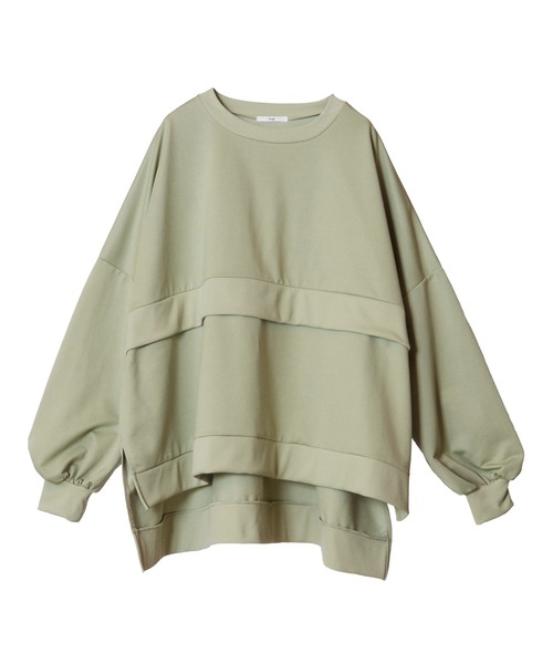 OSMOSIS（オズモーシス）の「ミニ裏毛ワイドプルオーバー（Tシャツ/カットソー・レディース・ライトパープル/ライトグレー/ライトカーキ/ブラック・ONE SIZE）」の20枚目の写真