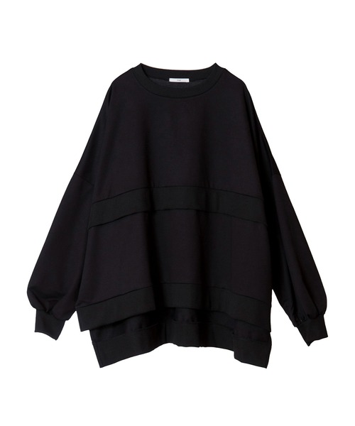 OSMOSIS（オズモーシス）の「ミニ裏毛ワイドプルオーバー（Tシャツ/カットソー・レディース・ライトパープル/ライトグレー/ライトカーキ/ブラック・ONE SIZE）」の15枚目の写真