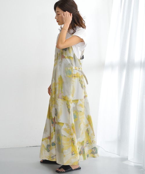 Bou Jeloud（ブージュルード）の「アシメフレアーキャミワンピース（ワンピース・レディース・ネイビー/イエロー・38）」の20枚目の写真