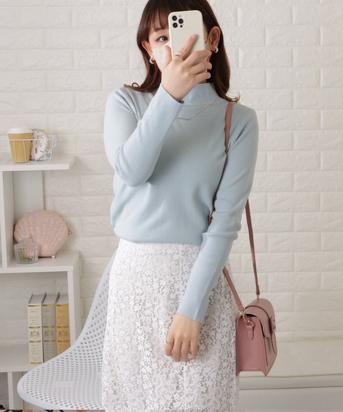 セール】モックネックニットプルオーバー（ニット/セーター）｜Lace