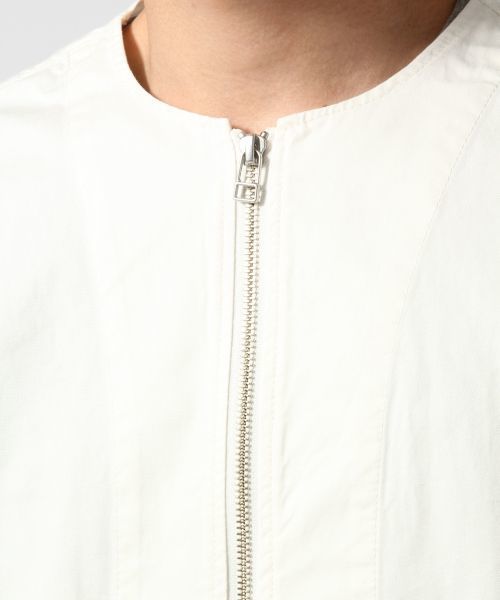 RAGEBLUE（レイジブルー）の「＜WEB限定価格＞ノーカラーZIPブルゾン7分袖/564565（ブルゾン・メンズ・オリーブ/ホワイト・LARGE/MEDIUM）」の15枚目の写真