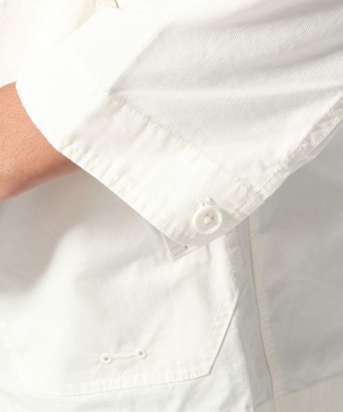 RAGEBLUE（レイジブルー）の「＜WEB限定価格＞ノーカラーZIPブルゾン7分袖/564565（ブルゾン・メンズ・オリーブ/ホワイト・LARGE/MEDIUM）」の17枚目の写真