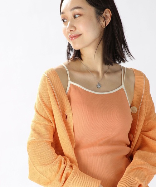 niko and...(ニコアンド)の「ルームドライ/カップ付きキャミソール(Tシャツ/カットソー・レディース・ブラック/オレンジ/ホワイト/ブルー/セージグリーン/アイボリー/スカイブルー/シャーベット・LARGE/MEDIUM)」の18枚目の写真