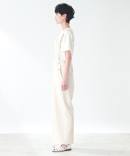 THE SHOP TK (ザ ショップ ティーケー )の「◆【1枚でサマになる/洗える】マリンテイストサロペット(サロペット/オーバーオール・レディース・ライトベージュ/ネイビー・12/13)」の8枚目の写真