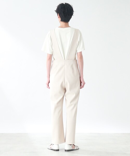 THE SHOP TK (ザ ショップ ティーケー )の「◆【1枚でサマになる/洗える】マリンテイストサロペット(サロペット/オーバーオール・レディース・ライトベージュ/ネイビー・12/13)」の9枚目の写真