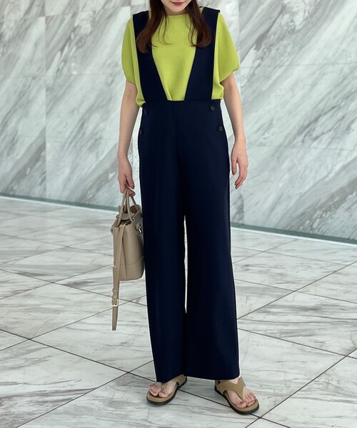 THE SHOP TK (ザ ショップ ティーケー )の「◆【1枚でサマになる/洗える】マリンテイストサロペット(サロペット/オーバーオール・レディース・ライトベージュ/ネイビー・12/13)」の22枚目の写真