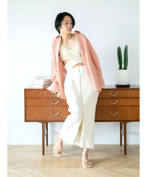 Ungrid(アングリッド)の「レースルーズシャツ(シャツ/ブラウス・レディース・オフホワイト/オレンジ系その他・FREE)」の18枚目の写真