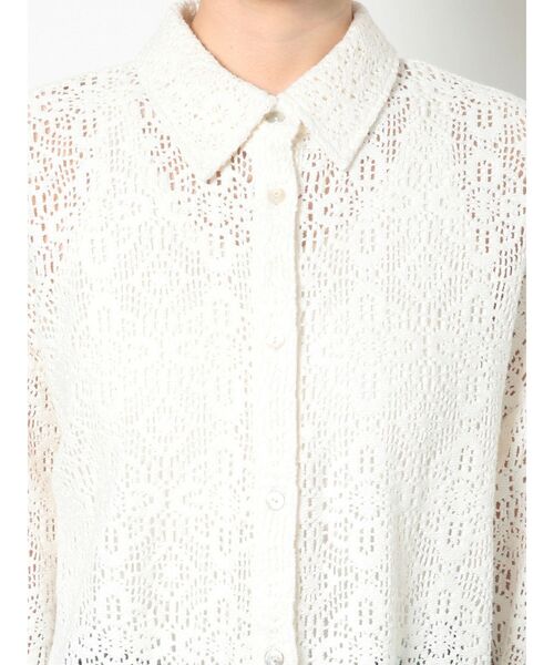 Ungrid(アングリッド)の「レースルーズシャツ(シャツ/ブラウス・レディース・オフホワイト/オレンジ系その他・FREE)」の14枚目の写真