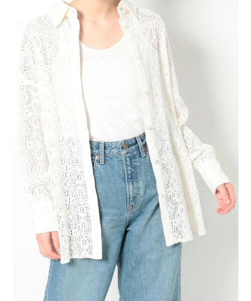 Ungrid(アングリッド)の「レースルーズシャツ(シャツ/ブラウス・レディース・オフホワイト/オレンジ系その他・FREE)」の19枚目の写真