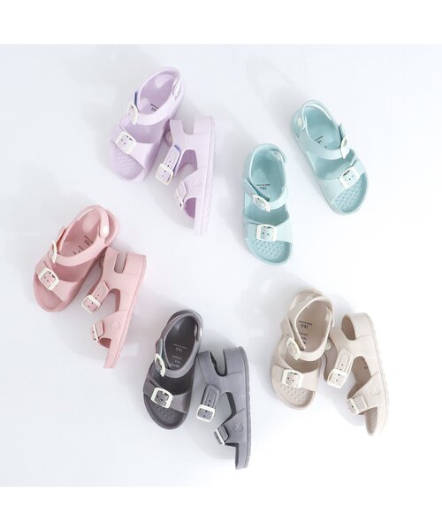 apres les cours（アプレレクール）の「【パステルカラー】EVAサンダル（サンダル・キッズ・ラベンダー/ベージュ/サックスブルー/チャコール/ピンク・13/19/17/18/15 /16/14）」の14枚目の写真