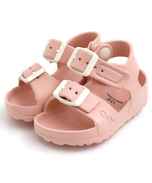 apres les cours（アプレレクール）の「【パステルカラー】EVAサンダル（サンダル・キッズ・ラベンダー/ベージュ/サックスブルー/チャコール/ピンク・13/19/17/18/15 /16/14）」の6枚目の写真