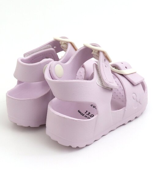 apres les cours（アプレレクール）の「【パステルカラー】EVAサンダル（サンダル・キッズ・ラベンダー/ベージュ/サックスブルー/チャコール/ピンク・13/19/17/18/15 /16/14）」の10枚目の写真