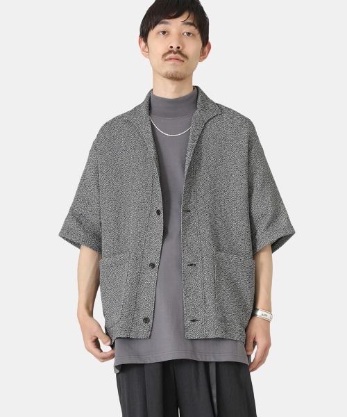 marka（マーカ）の「marka / マーカ：CARDIGAN：M23A-16CS02B[COR]（ポロシャツ・メンズ・グリーン系その他/ホワイト×ブラック・1/2）」の14枚目の写真