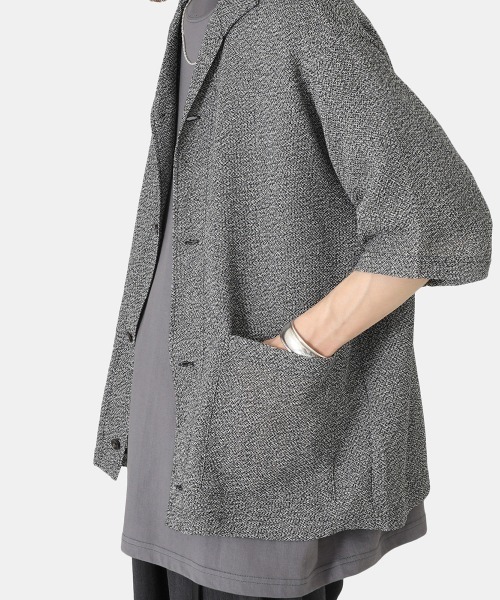 marka（マーカ）の「marka / マーカ：CARDIGAN：M23A-16CS02B[COR]（ポロシャツ・メンズ・グリーン系その他/ホワイト×ブラック・1/2）」の16枚目の写真