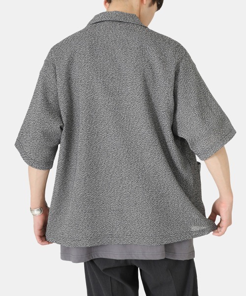 marka（マーカ）の「marka / マーカ：CARDIGAN：M23A-16CS02B[COR]（ポロシャツ・メンズ・グリーン系その他/ホワイト×ブラック・1/2）」の17枚目の写真