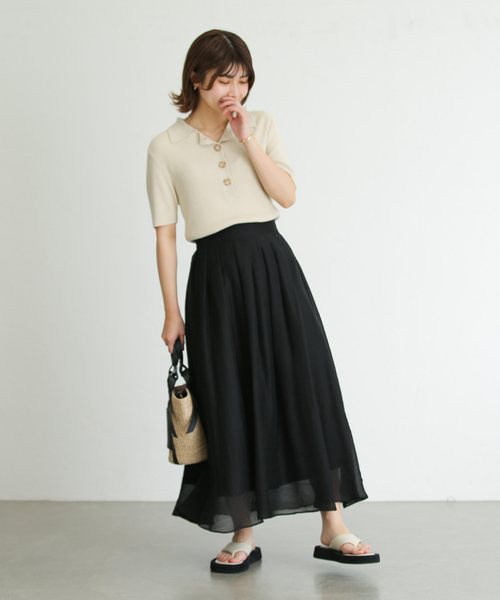 La TOTALITE（ラトータリテ）の「タックフレアスカート