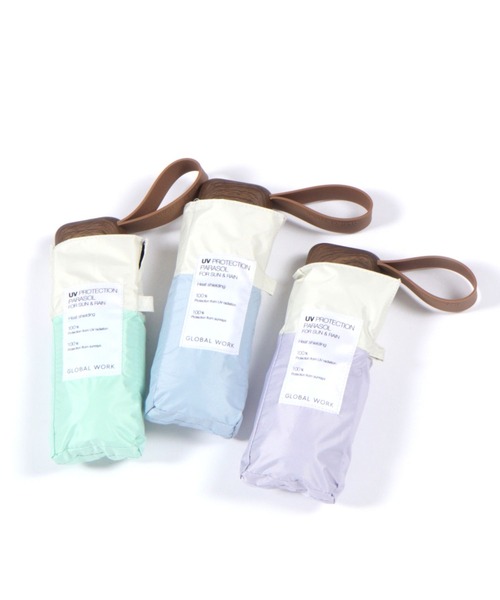 GLOBAL WORK（グローバルワーク）の「晴雨兼用/OR日傘折り畳みタイニー/174951（折りたたみ傘・レディース・ライトブルー/ライトイエロー/ブラック/ベージュ/ライトグリーン/パープル系その他2・FREE）」の8枚目の写真