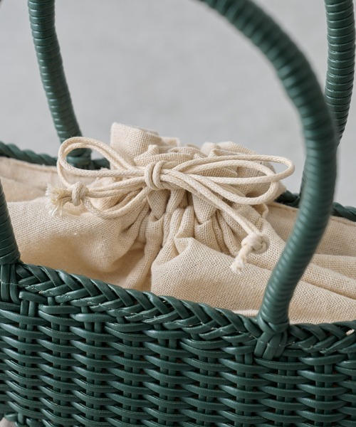 BEARDSLEY（ビアズリー）の「メッシュトート（トートバッグ・レディース・グリーン/ダークブラウン・FREE）」の6枚目の写真