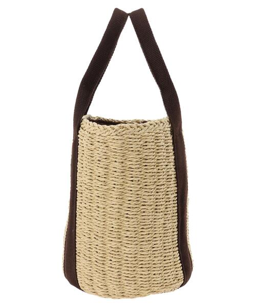 AMERICAN HOLIC（アメリカンホリック）の「カゴＢＡＧ（ハンドバッグ・レディース・ブラック/ベージュ・FREE）」の9枚目の写真