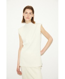 THROW PADDED H/N RIB TOPS パデッド ハイネック リブ トップス ドライタッチ スタンドネック セットアップ可能
