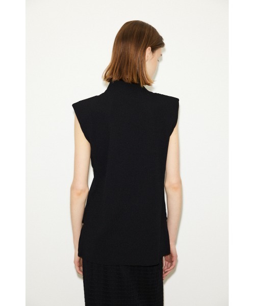 THROW by SLY（スローバイスライ）の「THROW PADDED H/N RIB TOPS パデッド ハイネック リブ トップス ドライタッチ スタンドネック セットアップ可能（Tシャツ/カットソー・レディース・ブラック/ライトブルー/アイボリー・FREE）」の5枚目の写真