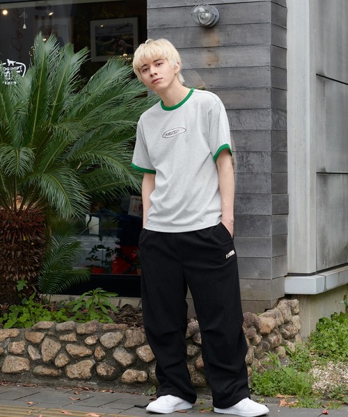 FCMM(エフシーエムエム)の「【日本限定アイテム】RINGER S/S TEE/リンガーショートスリーブT(Tシャツ/カットソー・メンズ・グレー/グリーン/ホワイト・LARGE/MEDIUM)」の7枚目の写真
