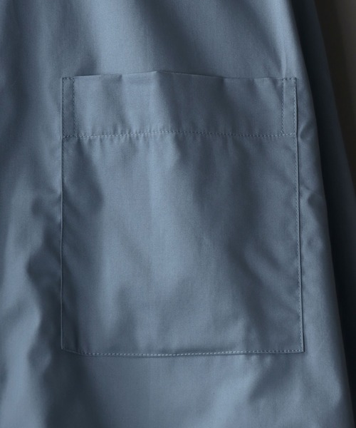 SITRY(シトリー)の「Oversize Drop shoulder broadcloth shirt/オーバーサイズ ドロップショルダー ブロード シャツ(シャツ/ブラウス・メンズ・ホワイト系その他/ブルー系その他/ブラック/サックスブルー/ブラック系その他/ホワイト・L/M)」の9枚目の写真