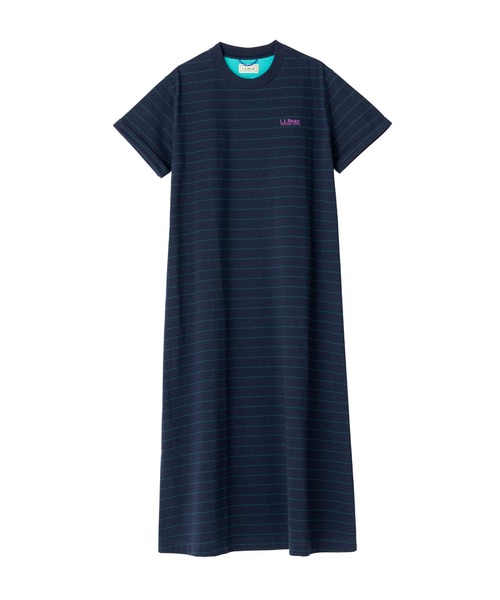 L.L.Bean(エルエルビーン)の「【JAPAN EDITION】ビーンズ・クルーネック・ドレス ジャパン・フィット(ワンピース・レディース・ブルー系その他/オフホワイト/ブラック/ブルー系その他2・MEDIUM)」の3枚目の写真