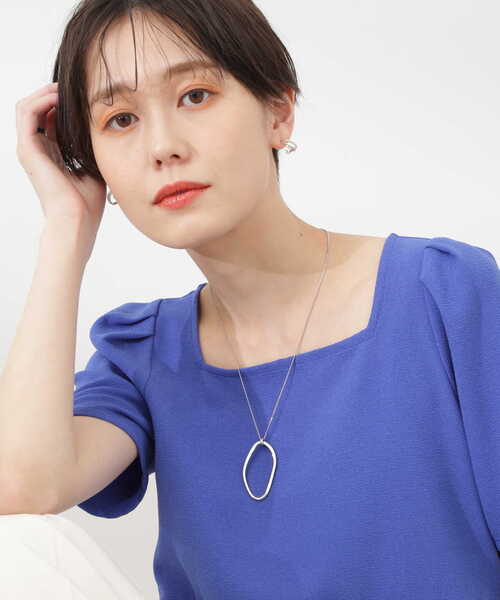 N.（N. Natural Beauty Basic）（エヌエヌナチュラルビューティーベーシック）の「オーバルポイントロングネックレス（ネックレス・レディース・シルバー/ゴールド・FREE）」の10枚目の写真