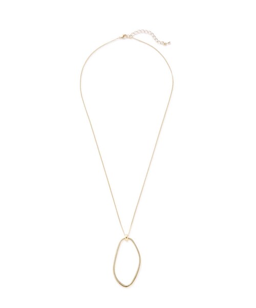 N.（N. Natural Beauty Basic）（エヌエヌナチュラルビューティーベーシック）の「オーバルポイントロングネックレス（ネックレス・レディース・シルバー/ゴールド・FREE）」の6枚目の写真