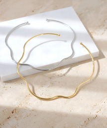 ANEMONE | ウェーブラインメタルチョーカー(ネックレス)