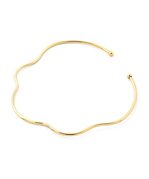 ANEMONE（アネモネ）の「ウェーブラインメタルチョーカー（ネックレス・レディース・シルバー/ゴールド・FREE）」の6枚目の写真