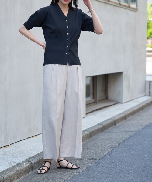 COLONY 2139（コロニートゥーワンスリーナイン）の「エステルヤーンコルセットカーディガン（カーディガン/ボレロ・レディース・アイボリー/ブラック/ライム・FREE）」の8枚目の写真