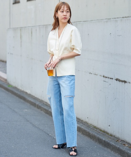 COLONY 2139（コロニートゥーワンスリーナイン）の「エステルヤーンコルセットカーディガン（カーディガン/ボレロ・レディース・アイボリー/ブラック/ライム・FREE）」の20枚目の写真