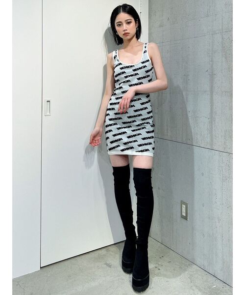 GYDA（ジェイダ）の「BENIGN PUFFジャカード タイトニット