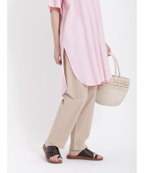 Samansa Mos2（サマンサ モスモス）の「【クールコットン】柄アソートテーパードパンツ（その他パンツ・レディース・カーキ/モカ/ベージュ/チャコールグレー/ブラック/イエロー・F）」の4枚目の写真