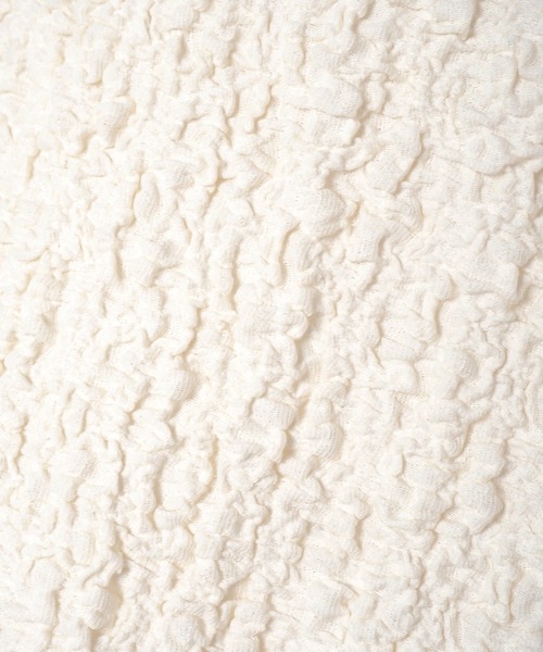 Crisp（クリスプ）の「ジャカードフリルフレンチブラウス（シャツ/ブラウス・レディース・グリーン/ホワイト/ブルー・FREE）」の10枚目の写真