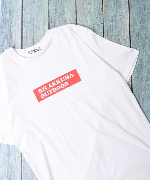 FUNALIVE(ファンアライブ)の「リラックマ アウトドア Tシャツ 半袖(Tシャツ/カットソー・レディース・ネイビー/ホワイト/ブラック/カーキ/ホワイト系その他/杢グレー・M/L/LL)」の2枚目の写真