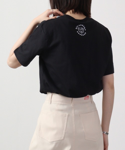 FUNALIVE(ファンアライブ)の「リラックマ アウトドア Tシャツ 半袖(Tシャツ/カットソー・レディース・ネイビー/ホワイト/ブラック/カーキ/ホワイト系その他/杢グレー・M/L/LL)」の15枚目の写真