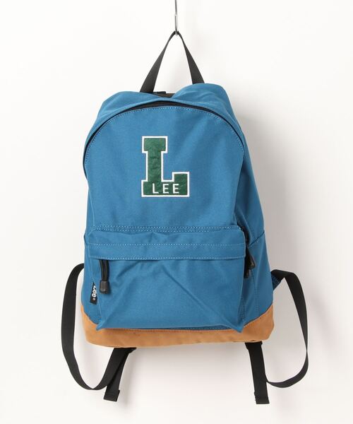 Lee（リー）の「Lee/リー　Big Lワッペン 撥水ポリキッズリュック（バックパック/リュック・キッズ・イエロー/ブラック/ライトグリーン/ピンク/ライトブルー・ONE SIZE）」の3枚目の写真
