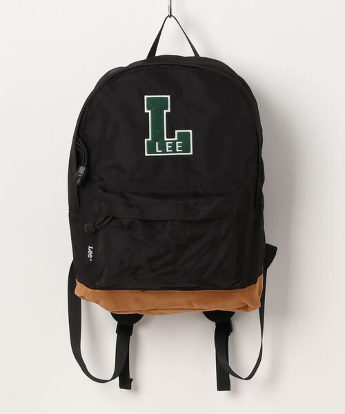 Lee（リー）の「Lee/リー　Big Lワッペン 撥水ポリキッズリュック（バックパック/リュック・キッズ・イエロー/ブラック/ライトグリーン/ピンク/ライトブルー・ONE SIZE）」の2枚目の写真