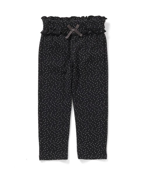 Seraph(セラフ)の「ウエストフリルスクールパンツ(その他パンツ・キッズ・ベージュ/チェック/ラベンダー/ピンク/ブラック・70/80/90/95/100/110/120/130/140)」の2枚目の写真