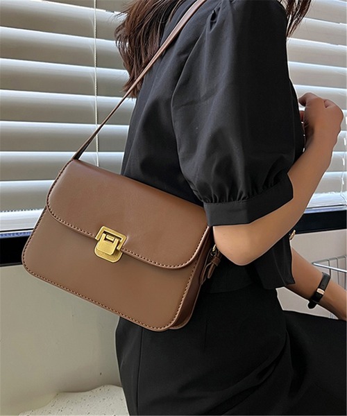 LA VORAGINE(ラ ヴォラジネ)の「2wayスクエアショルダーバッグ メッセンジャーバッグ(メッセンジャーバッグ・レディース・ブラック/ダークブラウン/ホワイト/ブラウン・FREE)」の13枚目の写真