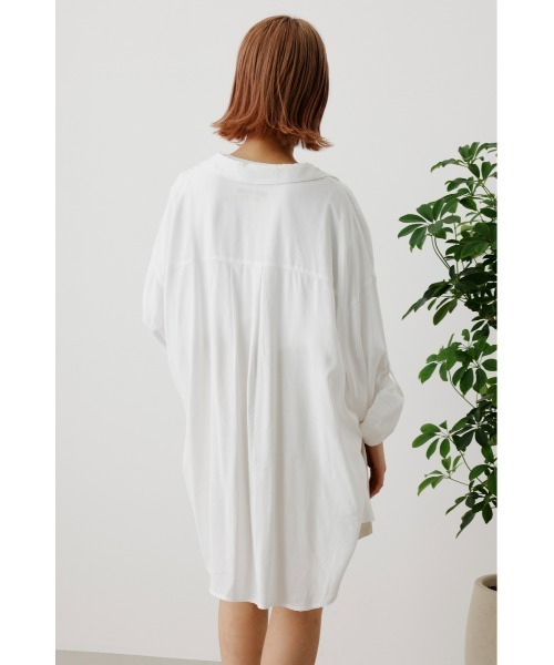 RODEO CROWNS WIDE BOWL（ロデオクラウンズワイドボウル）の「Cool リネンルーズシャツ（シャツ/ブラウス・レディース・ピンク/オフホワイト/イエロー/ライトベージュ・FREE）」の19枚目の写真